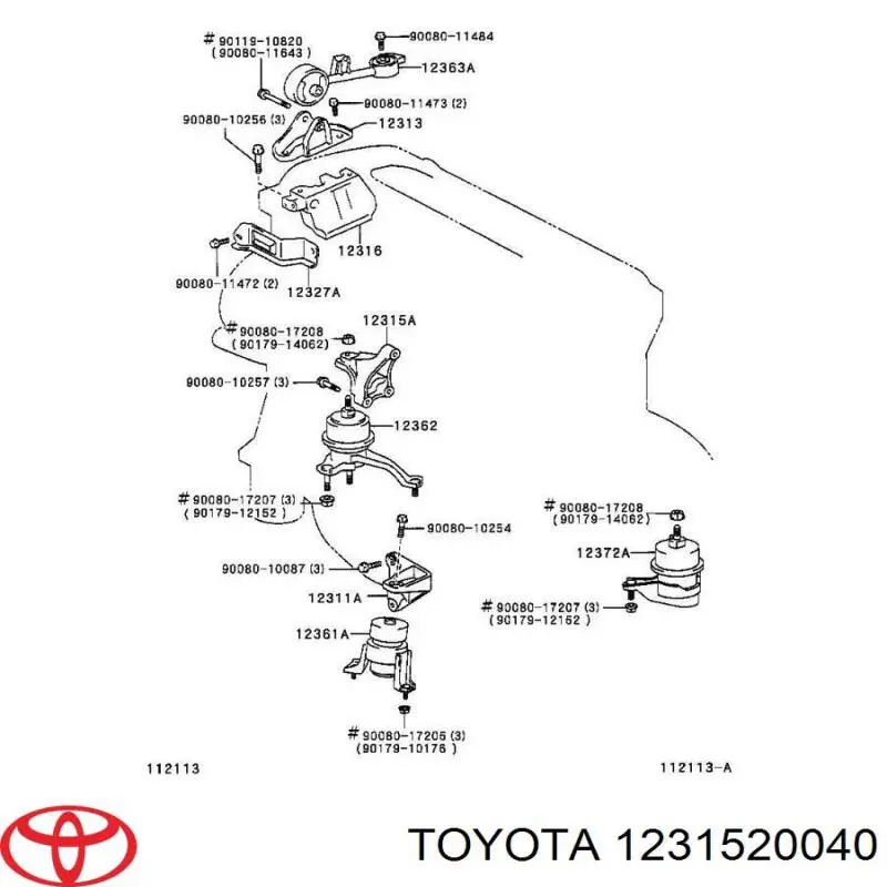  1231520040 Toyota