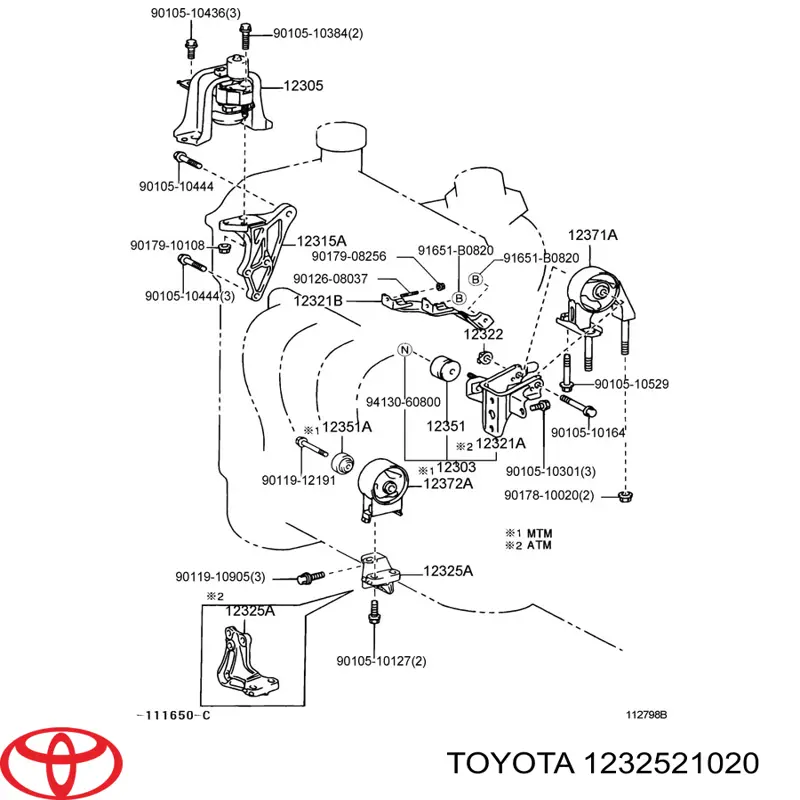 1232521020 Toyota 