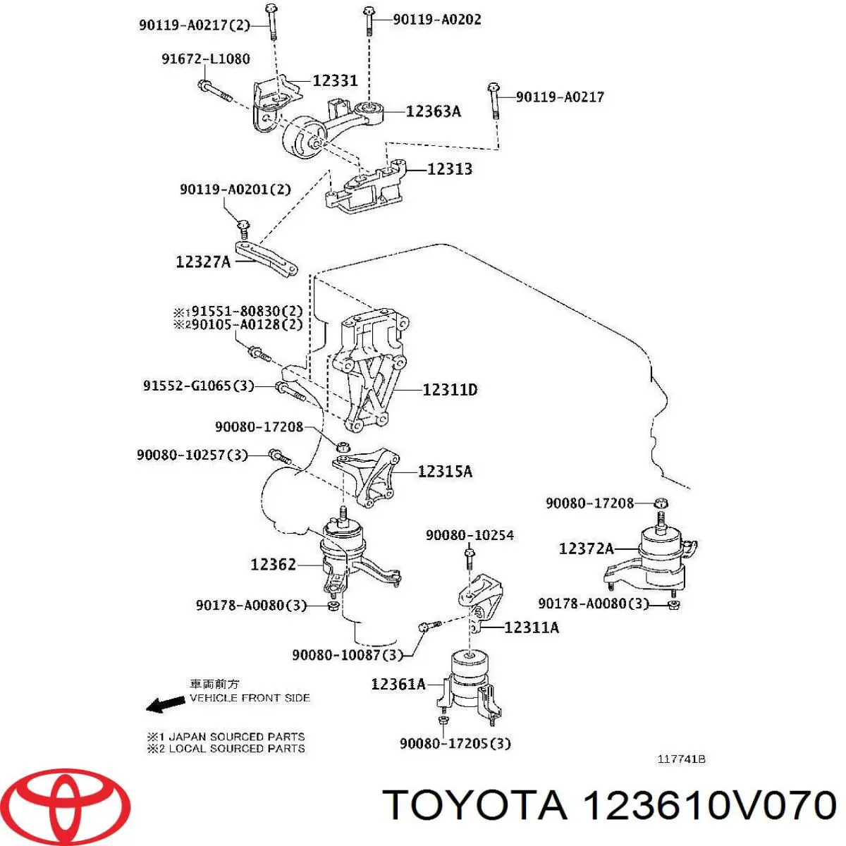 123610V070 Toyota 