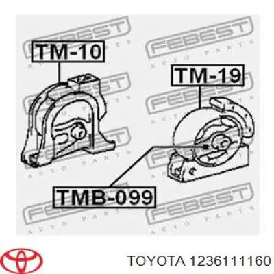 1236111160 Toyota подушка (опора двигателя передняя)