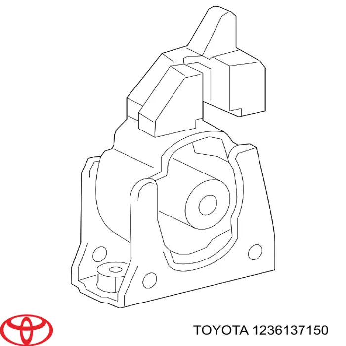 Подушка (опора) двигателя передняя Toyota 1236137150
