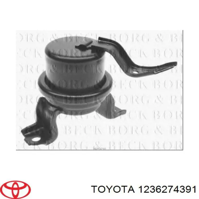 1236274390 Toyota подушка (опора двигателя правая передняя)