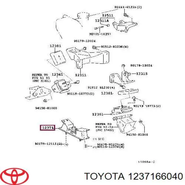 Montaje De Transmision (Montaje De Caja De Cambios) 1237166040 Toyota