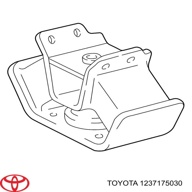 1237175030 Toyota Задняя подушка двигателя