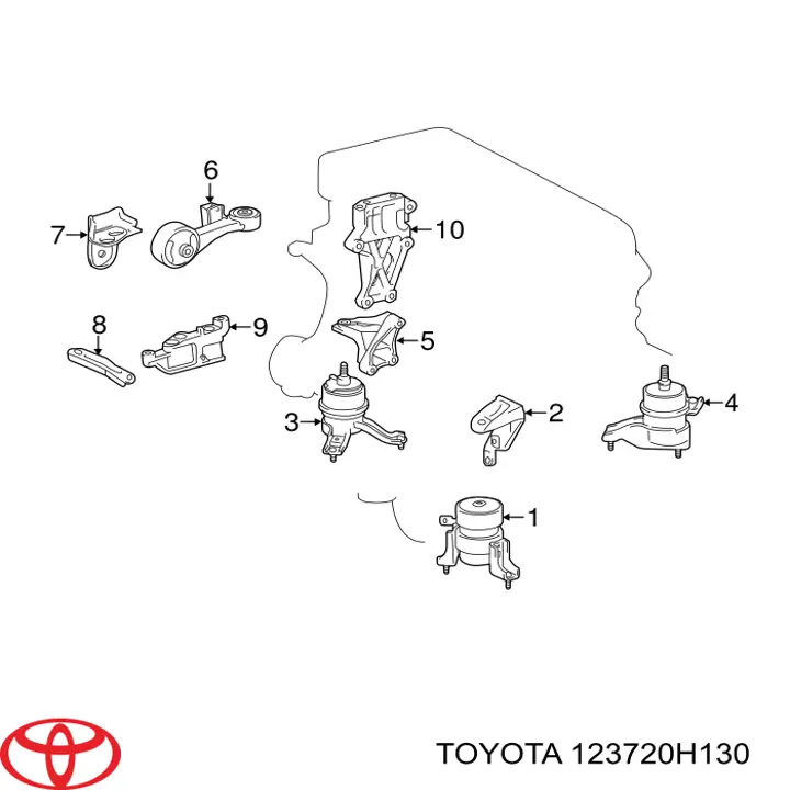 Купить 123720H130 Toyota 