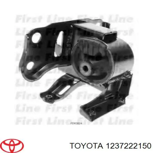 1237222150 Toyota coxim (suporte esquerdo de motor)