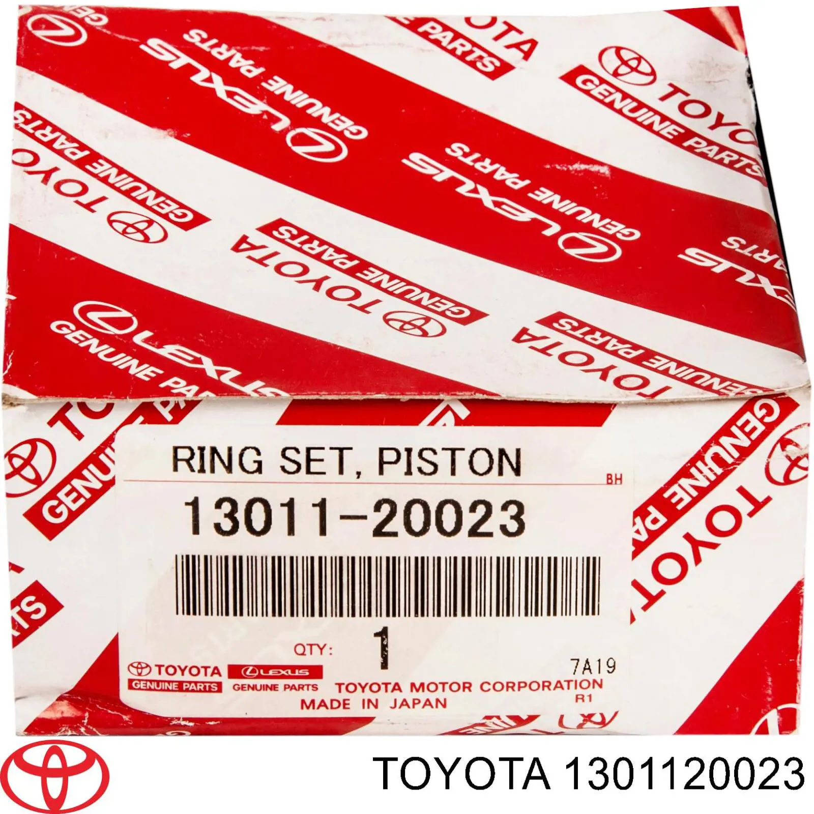 1301120023 Toyota kit de anéis de pistão de motor, std.