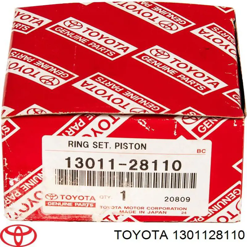 1301128110 Toyota кольца поршневые комплект на мотор, std.