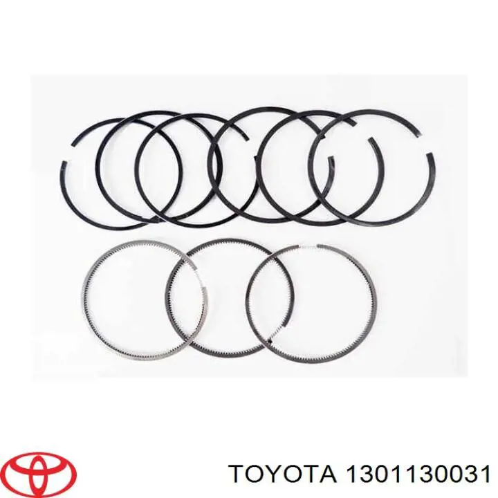 1301130031 Toyota кольца поршневые комплект на мотор, std.