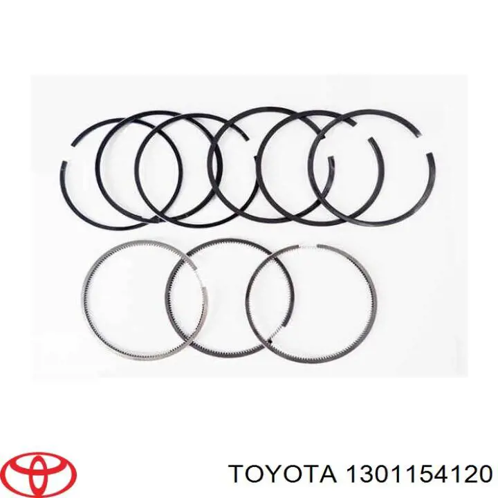 Кольца поршневые комплект на мотор, STD. TOYOTA 1301154120