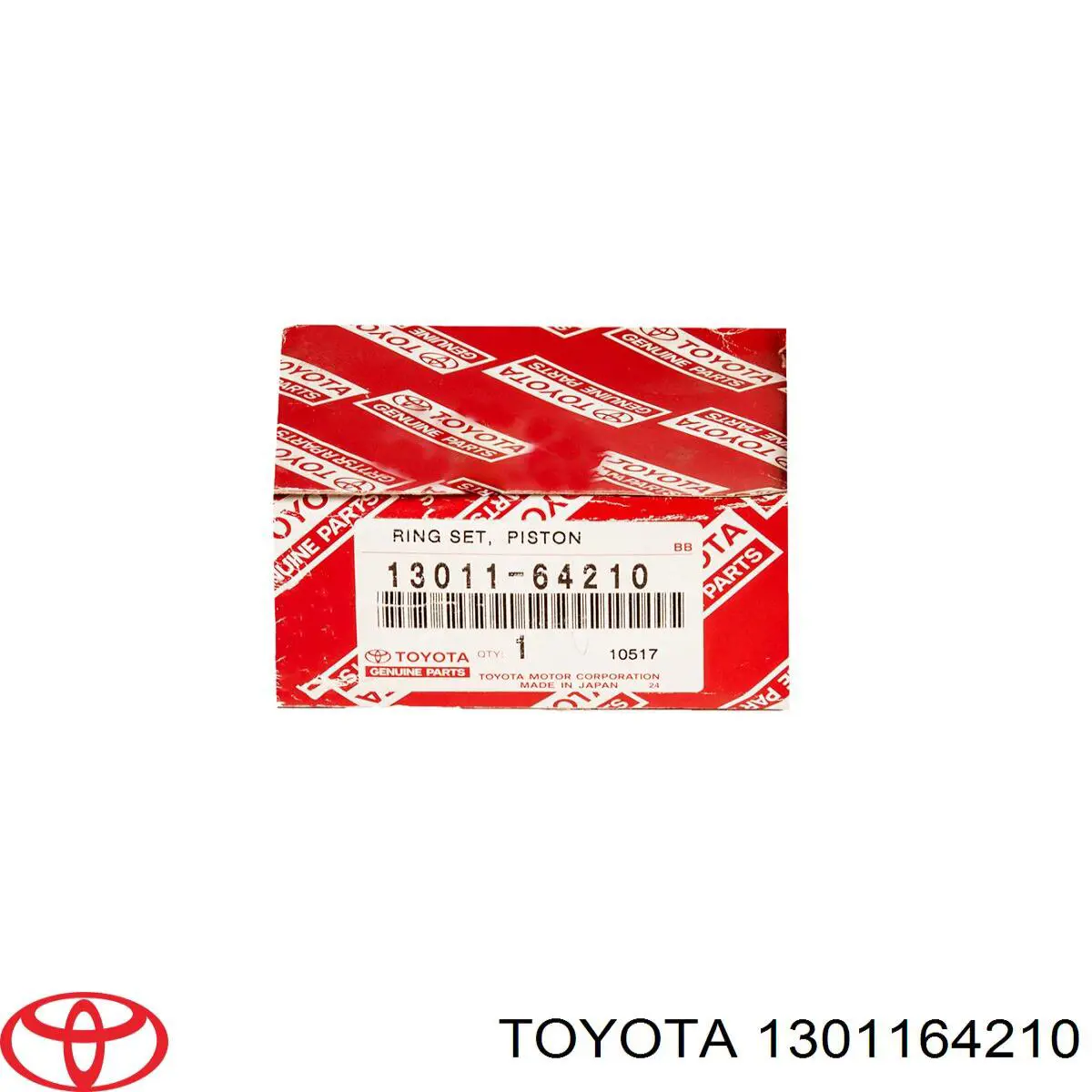 1301164210 Toyota кольца поршневые комплект на мотор, std.