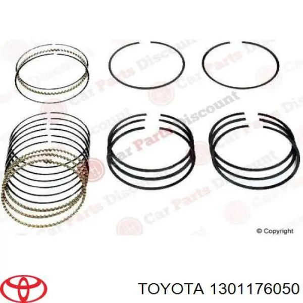 1301176050 Toyota kit de anéis de pistão de motor, std.