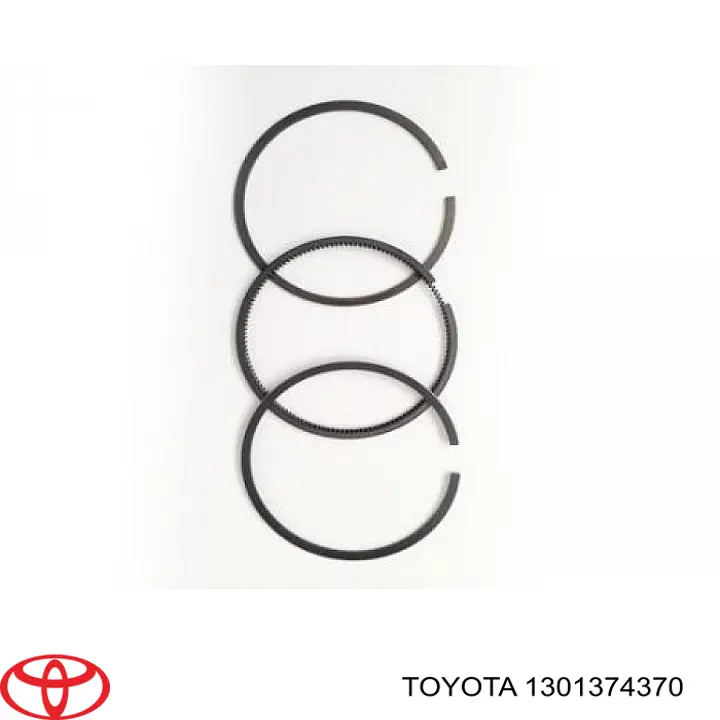 1301374370 Toyota кольца поршневые комплект на мотор, 2-й ремонт (+0,50)