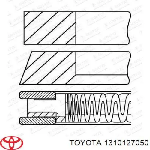 Купить 1310127050 Toyota Поршни стандартные (комплект)