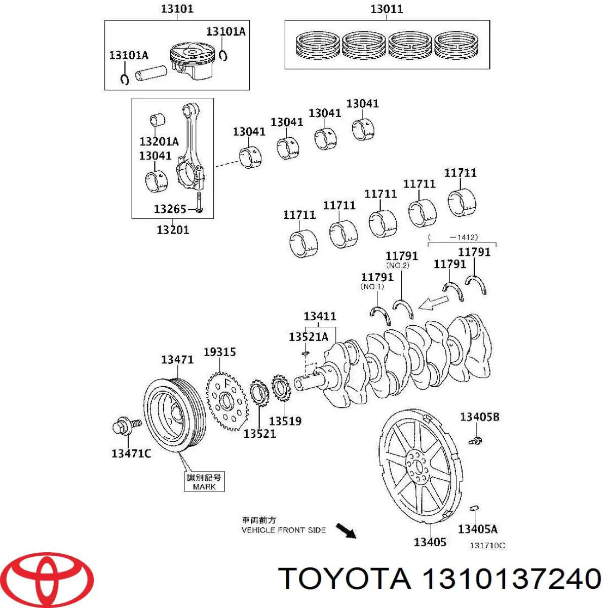  Toyota 1310137240 цена, от 31.67 USD