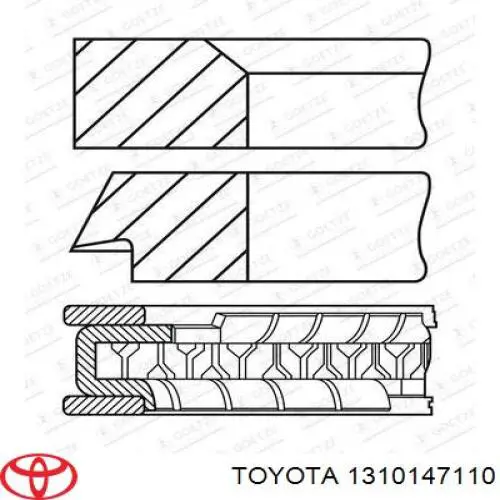 Поршень с пальцем без колец, STD Toyota 1310147110 цена, от 55.12 USD