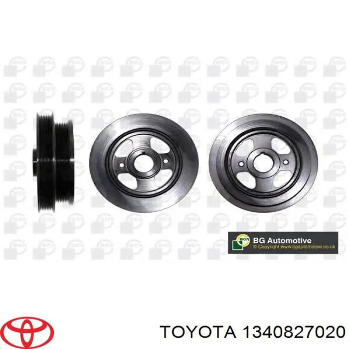 Купить 1340827020 Toyota Шкив-демпфер коленвала