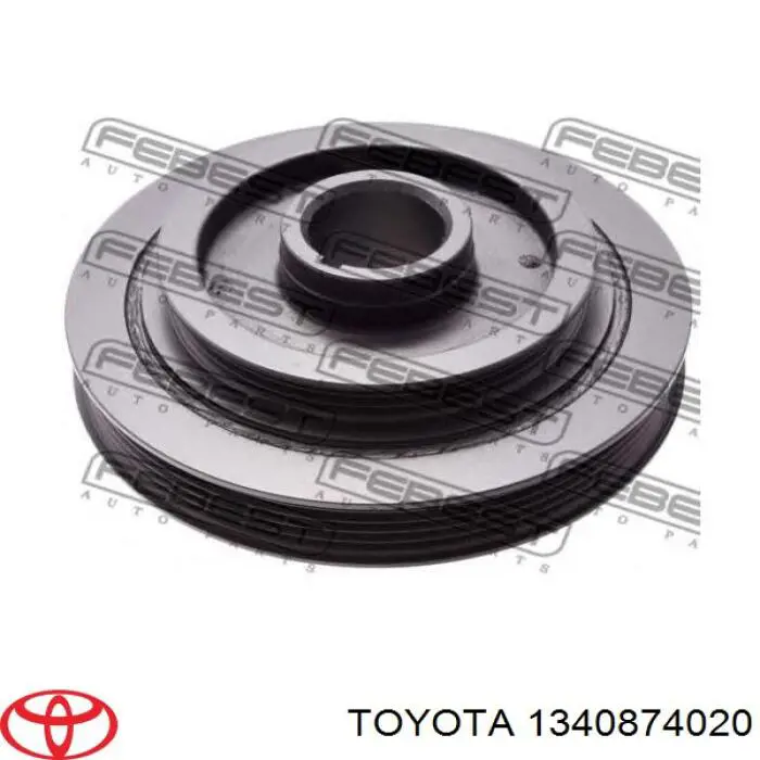 Polea, cigüeñal 1340874020 Toyota