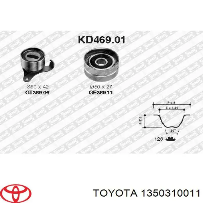 Обводной ролик ремня ГРМ Toyota 1350310011 цена, от 11.29 USD