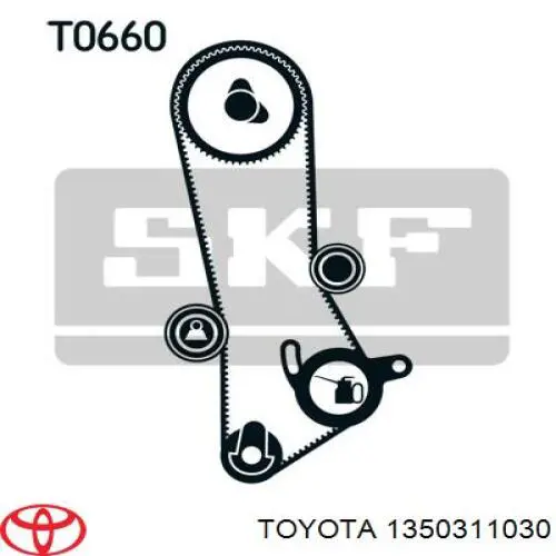 Ролик ремня ГРМ, паразитный Toyota 1350311030