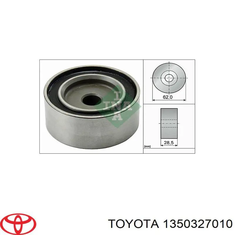 Паразитный ролик ГРМ 1350327010 Toyota