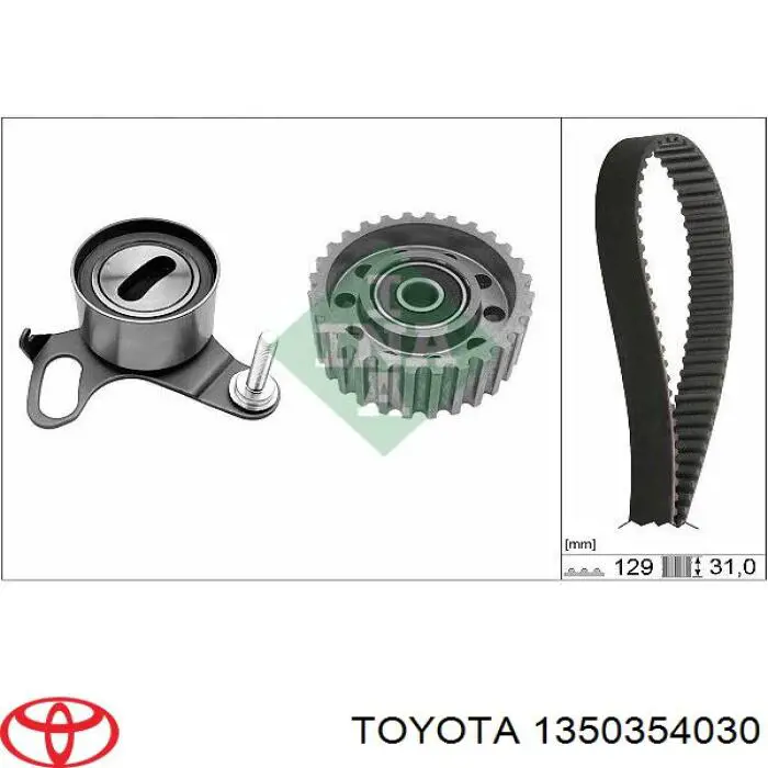 Rodillo intermedio de correa dentada 1350354030 Toyota