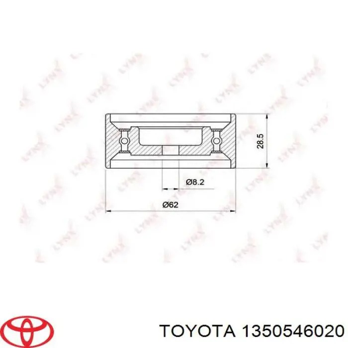 Натяжитель ремня ГРМ 1350546020 Toyota
