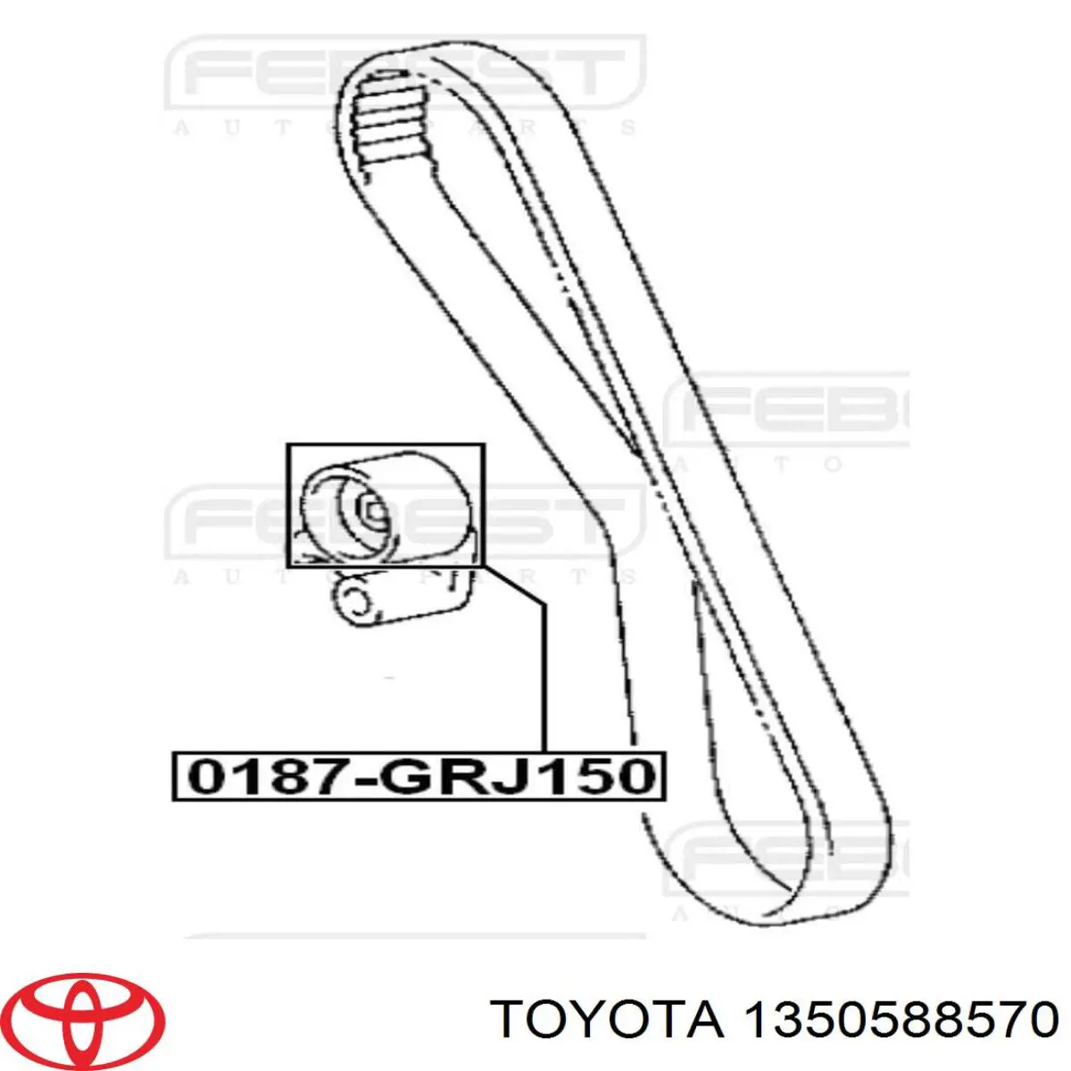 Паразитный ролик ГРМ 1350588570 Toyota