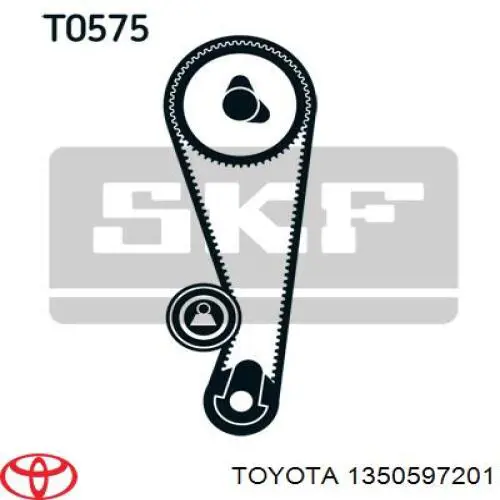 Купить 1350597201 Toyota Ролик натяжителя газораспределительного ремня