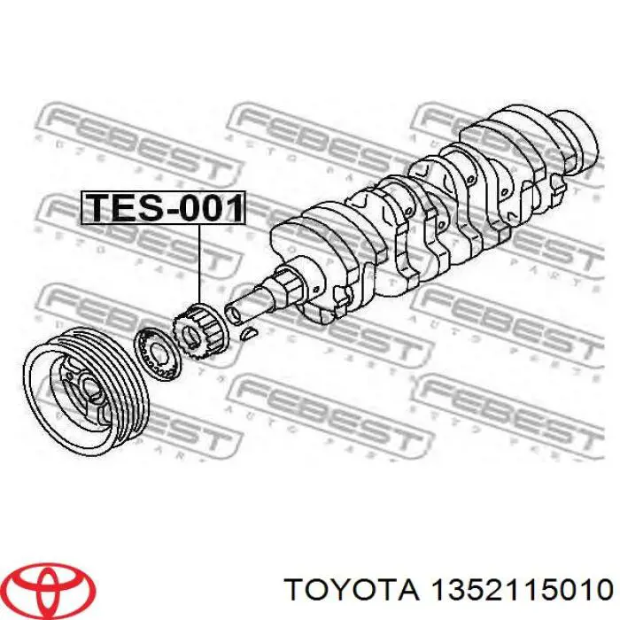 1352115010 Toyota успокоитель цепи грм