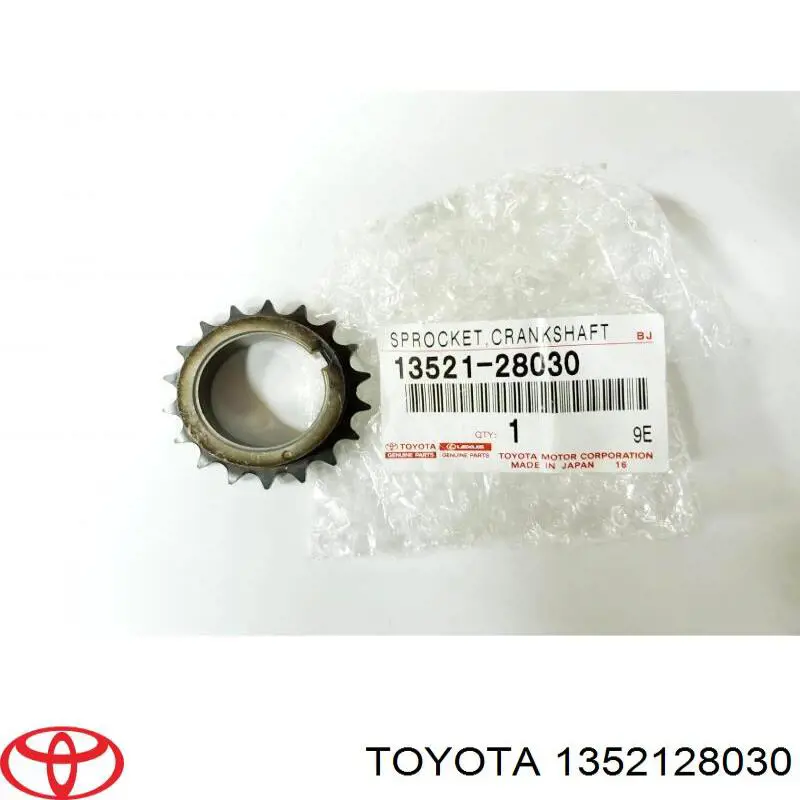 1352128030 Toyota звездочка-шестерня привода коленвала двигателя