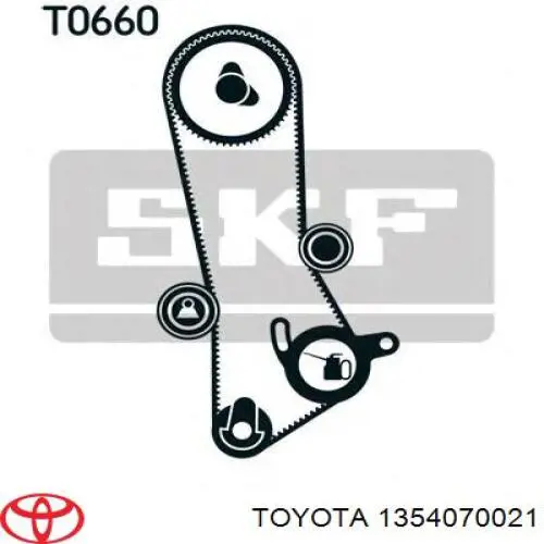 1354070021 Toyota Ролик натяжителя ремня ГРМ