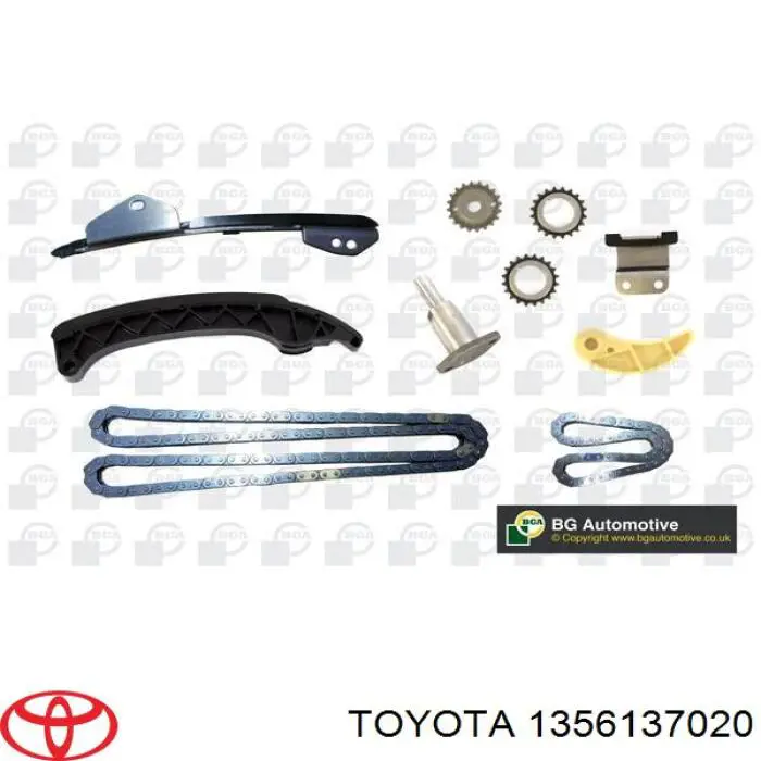 Amortecedor de cadeia do mecanismo de distribuição de gás, esquerdo para Toyota Avensis (T27)