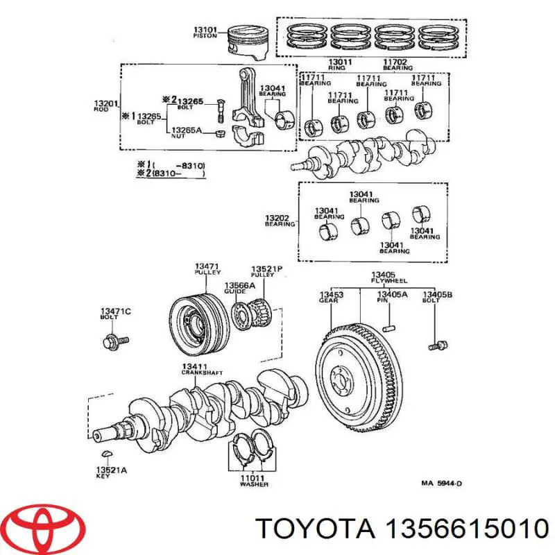  1356615010 Toyota