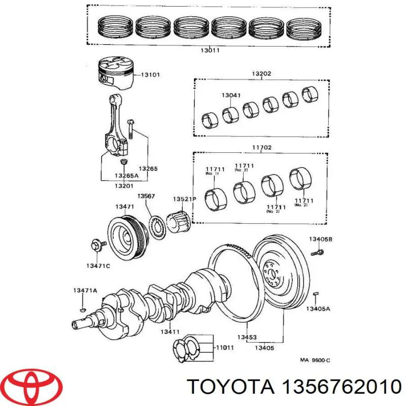 Купить 1356762010 Toyota 