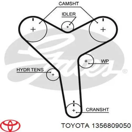 Ремень ГРМ 1356809050 Toyota