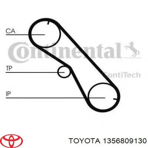 Зубчатый ремень Toyota 1356809130 цена, от 22.14 USD