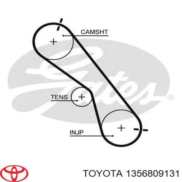 1356809131 Toyota Correia do mecanismo de distribuição de gás
