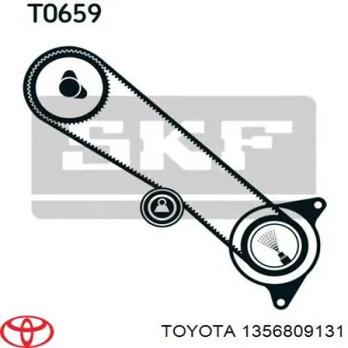 1356809131 Toyota Correia do mecanismo de distribuição de gás