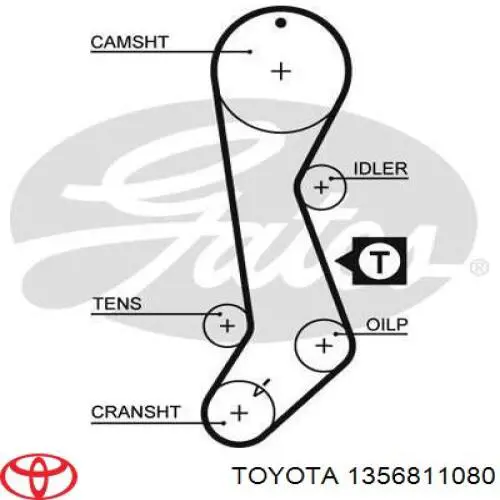 Ремень ГРМ 1356811080 Toyota