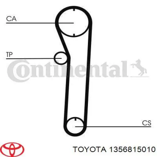 Correa distribucion 1356815010 Toyota