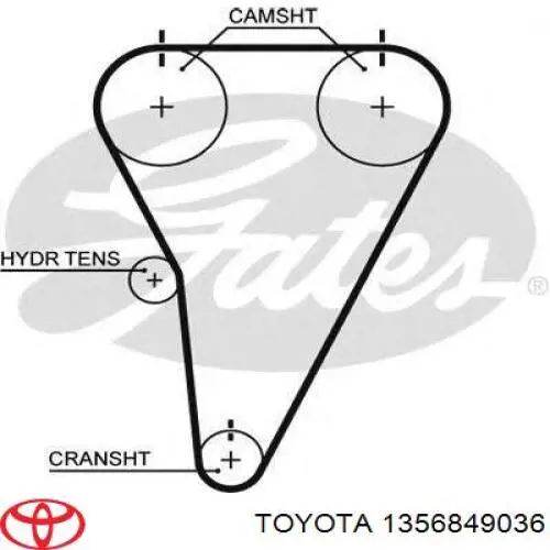 Купить 1356849036 Toyota Ремень газораспределительного механизма