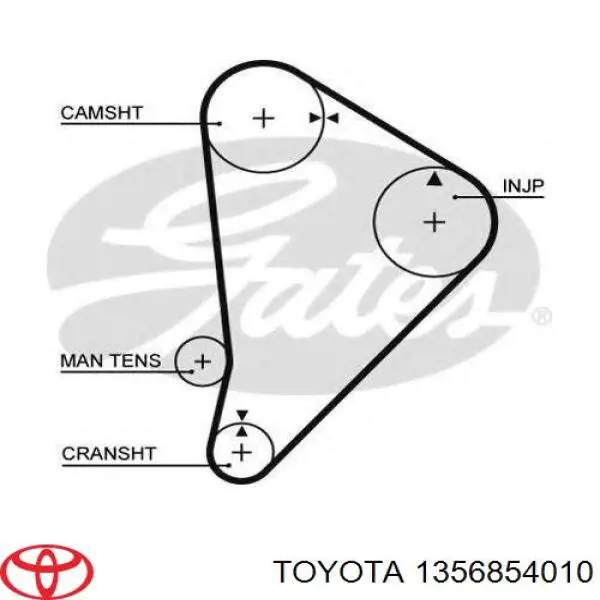 Ремень ГРМ 1356854010 Toyota