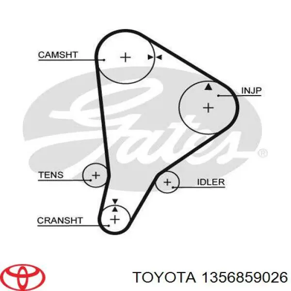 Ремень ГРМ 1356859026 Toyota