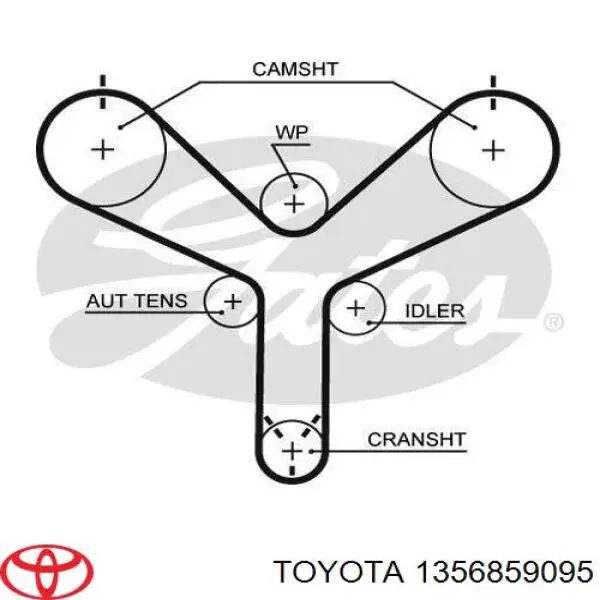 Ремінь ГРМ 1356859095 Toyota