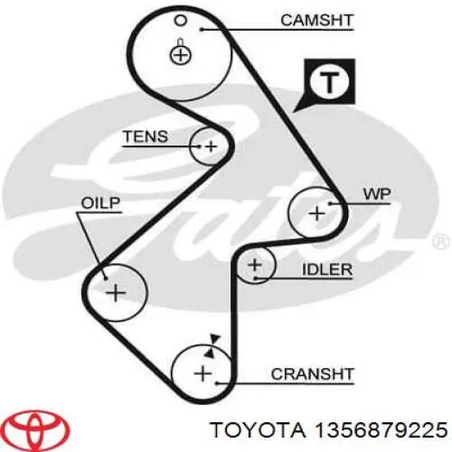 Купить 1356879225 Toyota Ремень газораспределительного механизма