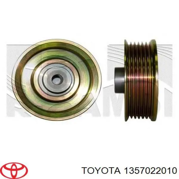 Ролик приводного ременя, паразитний 1357022010 Toyota