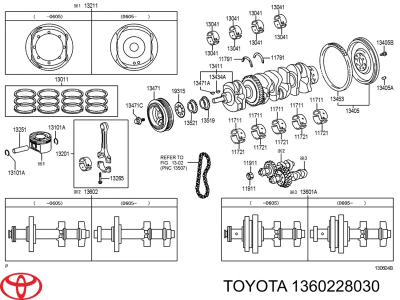 Балансировочный вал Toyota 1360228030