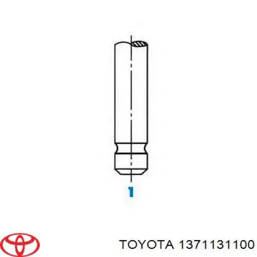 1371131100 Toyota клапан впускной