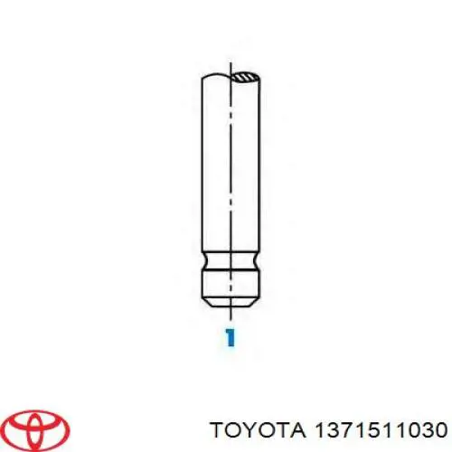 1371511030 Toyota клапан выпускной